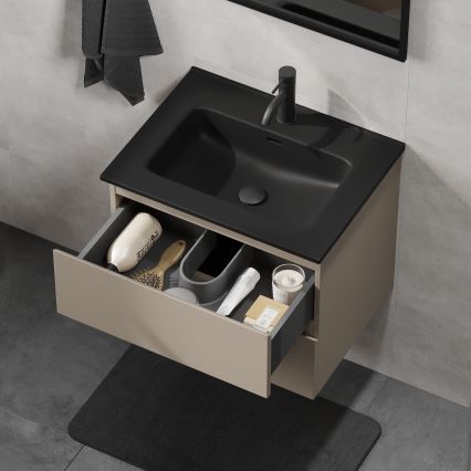 Mobile da bagno con lavabo KENWOOD 61x52x45 cm marakesh/nero