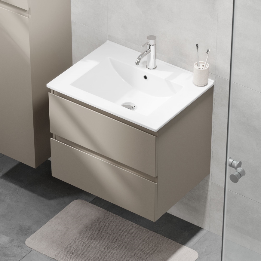 Mobile da bagno con lavabo KENWOOD 61x52x47 cm Marakesh