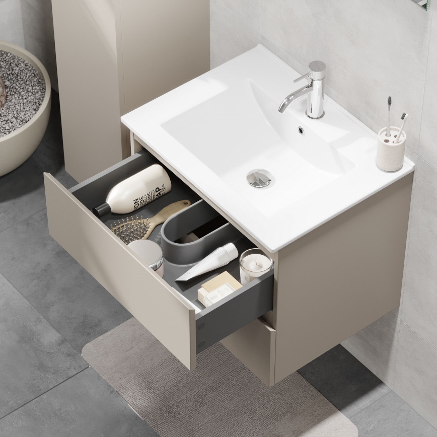 Mobile da bagno con lavabo KENWOOD 61x52x47 cm Marakesh