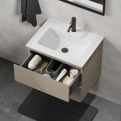 Mobile da bagno con lavabo KENWOOD 61x52x47 cm Marrakesh/bianco