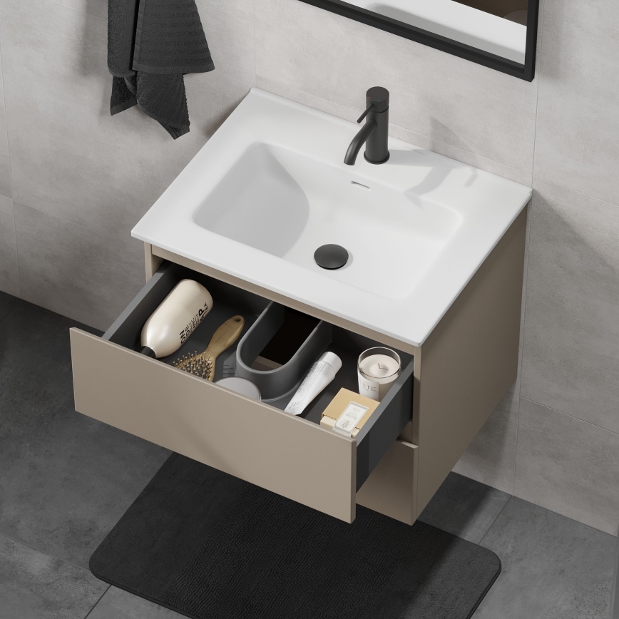 Mobile da bagno con lavabo KENWOOD 61x52x47 cm Marrakesh/bianco