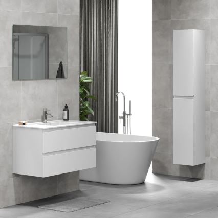 Mobile da bagno con lavabo KENWOOD 91 cm bianco
