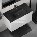 Mobile da bagno con lavabo KENWOOD 91 cm bianco/nero