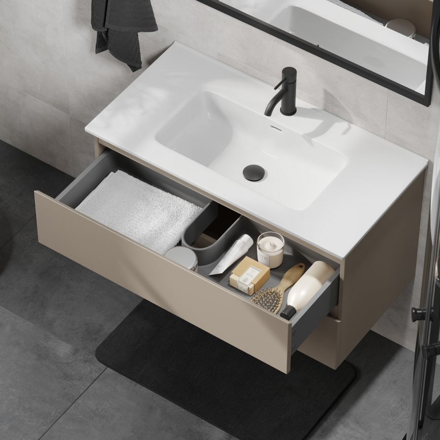 Mobile da bagno con lavabo KENWOOD 91 cm Marakesh/bianco