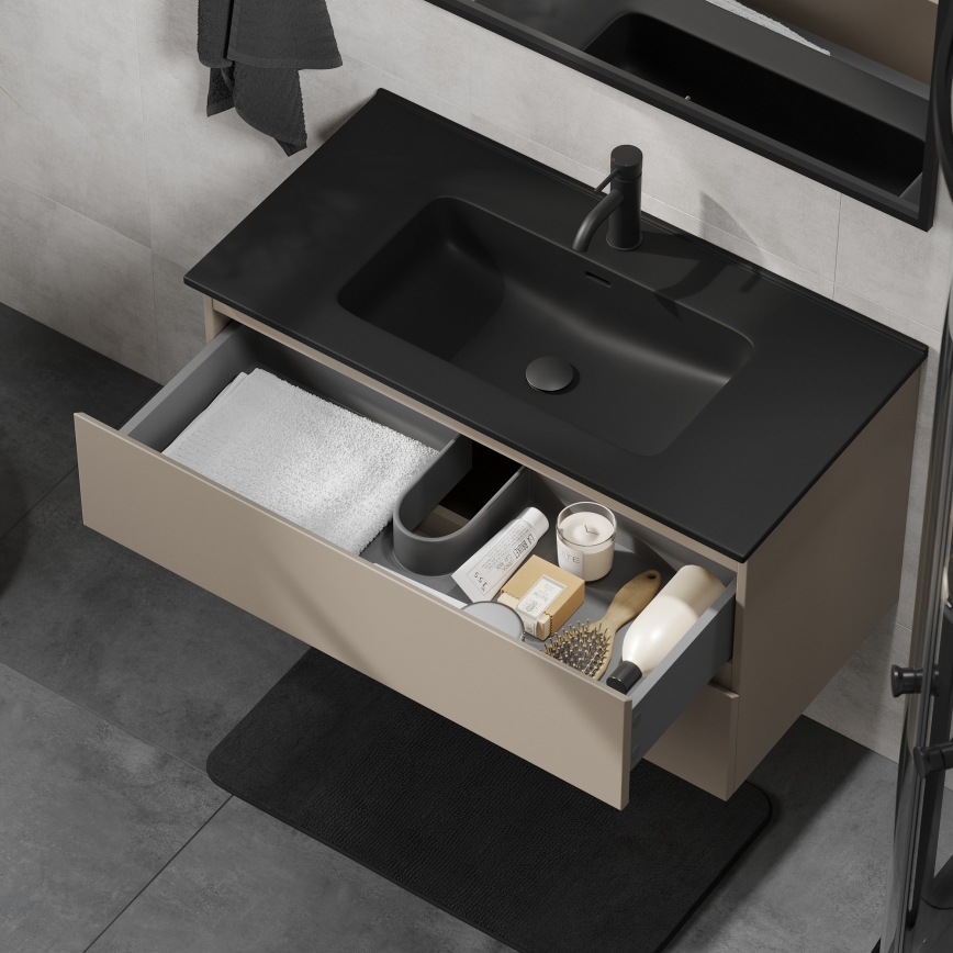 Mobile da bagno con lavabo KENWOOD 91 cm Marrakesh/nero
