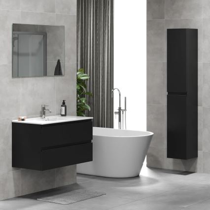 Mobile da bagno con lavabo KENWOOD 91 cm nero