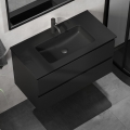Mobile da bagno con lavabo KENWOOD 91 cm nero