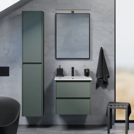 Mobile da bagno con lavabo LYKE 60 cm, verde