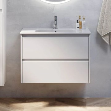 Mobile da bagno con lavabo LYKE 80 cm, bianco
