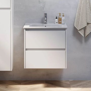 Mobile da bagno con lavabo MOLDE 60 cm, bianco