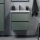 Mobile da bagno con lavabo MOLDE 60 cm, verde