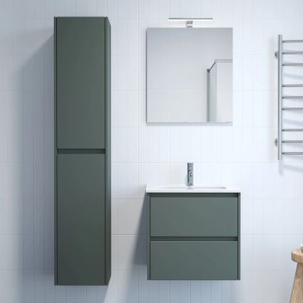 Mobile da bagno con lavabo MOLDE 60x55x46 cm, verde