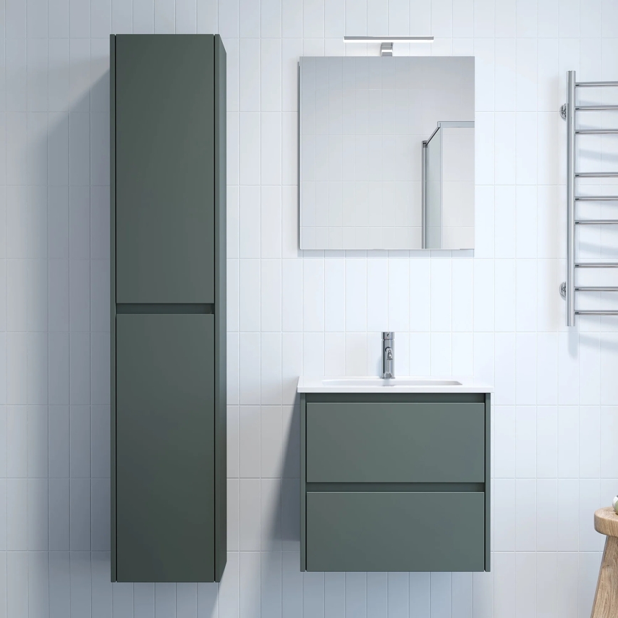 Mobile da bagno con lavabo MOLDE 60x55x46 cm, verde