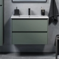 Mobile da bagno con lavabo MOLDE 80 cm verde