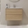 Mobile da bagno con lavabo MOLDE 80x55x46 cm in rovere