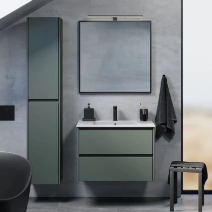 Mobile da bagno con lavabo MOLDE 80x55x46 cm, verde