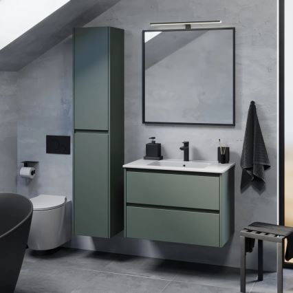 Mobile da bagno con lavabo MOLDE 80x55x46 cm, verde