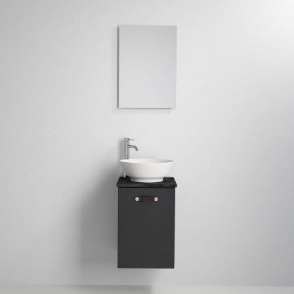 Mobile da bagno con lavabo TAARNHOLM nero
