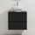 Mobile da bagno con lavabo TRONDHEIM/DRAMMEN 60x57x46 cm nero/bianco