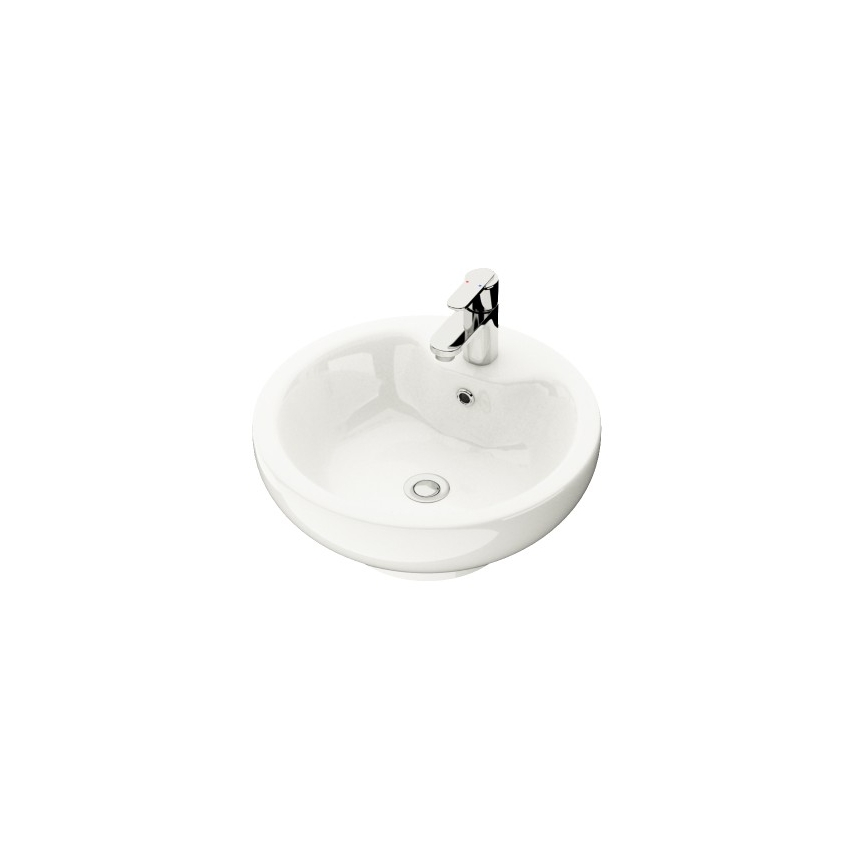 Mobile da bagno con lavabo TRONDHEIM/DRAMMEN 60x57x46 cm nero/bianco