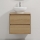 Mobile da bagno con lavabo TRONDHEIM/DRAMMEN 60x57x46 cm rovere/bianco