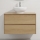 Mobile da bagno con lavabo TRONDHEIM/DRAMMEN 90x57x46 cm rovere/bianco