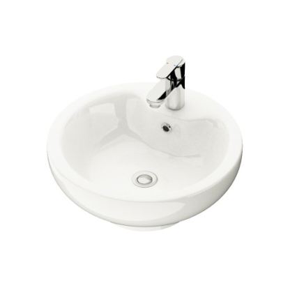 Mobile da bagno con lavabo TRONDHEIM/DRAMMEN 90x57x46 cm rovere/bianco