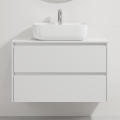 Mobile da bagno con lavabo TRONDHEIM/KRISTIANSAND 90x57x46 cm bianco