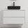Mobile da bagno con lavabo TRONDHEIM/LJORDAL 90x57x46 cm bianco/nero