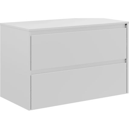 Mobile da bagno con lavabo TRONDHEIM/LJORDAL 90x57x46 cm bianco/ottone
