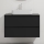 Mobile da bagno con lavabo TRONDHEIM/LJORDAL 90x57x46 cm nero/bianco