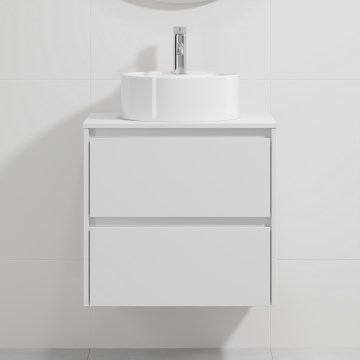 Mobile da bagno con lavabo TRONDHEIM/VIKEDAL 60x57x46 cm, bianco