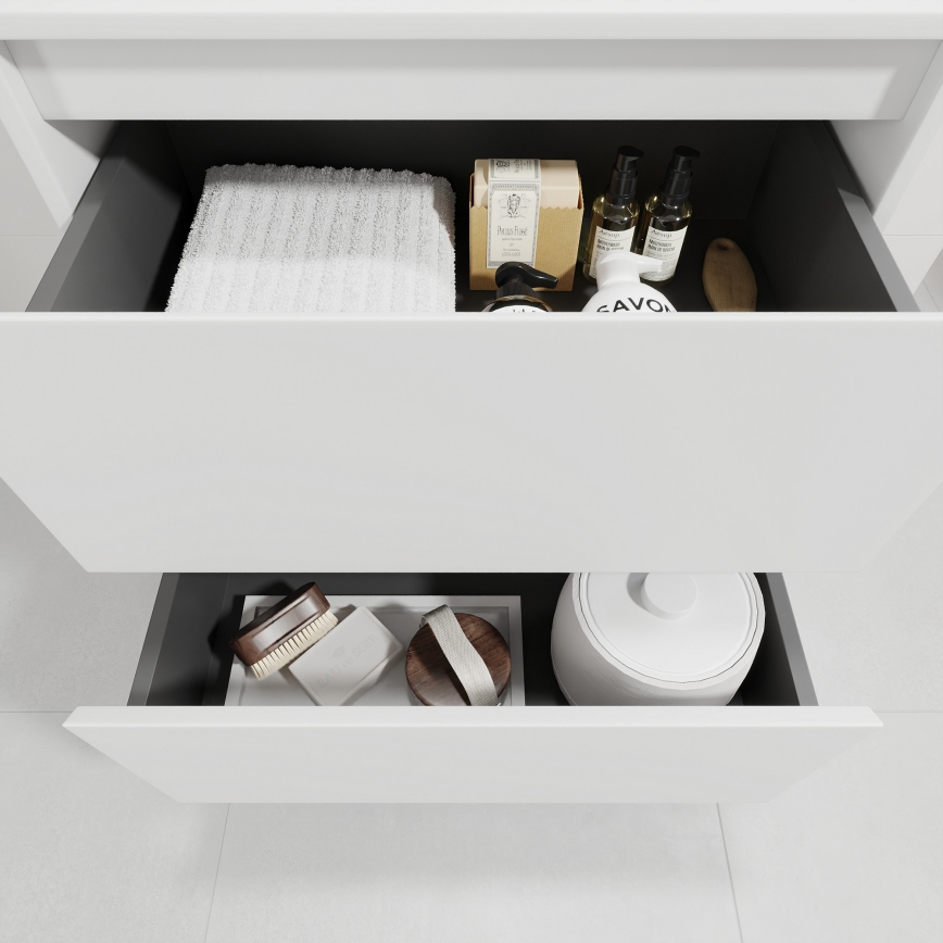 Mobile da bagno con lavabo TRONDHEIM/VIKEDAL 60x57x46 cm, bianco