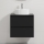 Mobile da bagno con lavabo TRONDHEIM/VIKEDAL 60x57x46 cm nero/bianco