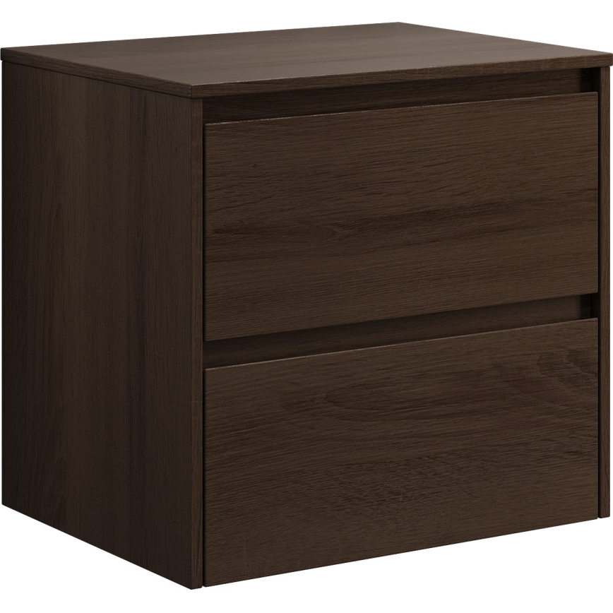 Mobile da bagno con lavabo TRONDHEIM/VIKEDAL 60x57x46 cm noce/bianco