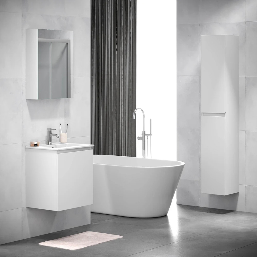 Mobile da bagno con specchio HENRY 65x50 cm bianco
