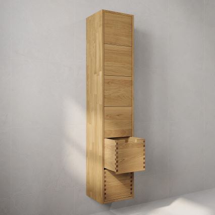 Mobile da bagno GRIBSKOV 175 cm beige/rovere