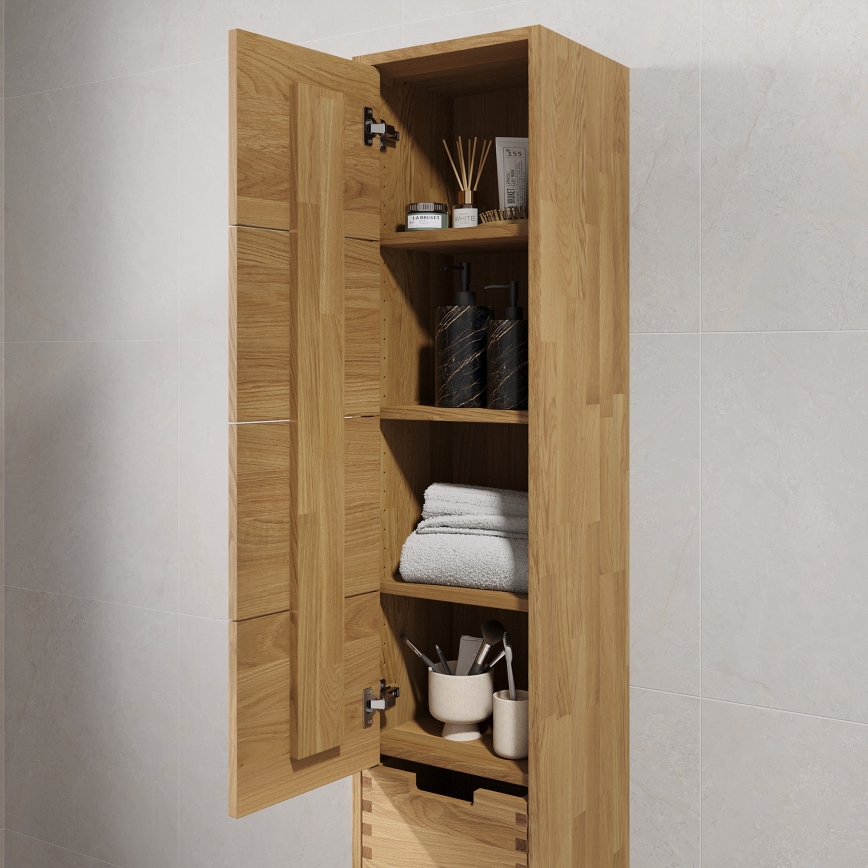 Mobile da bagno GRIBSKOV 175 cm beige/rovere