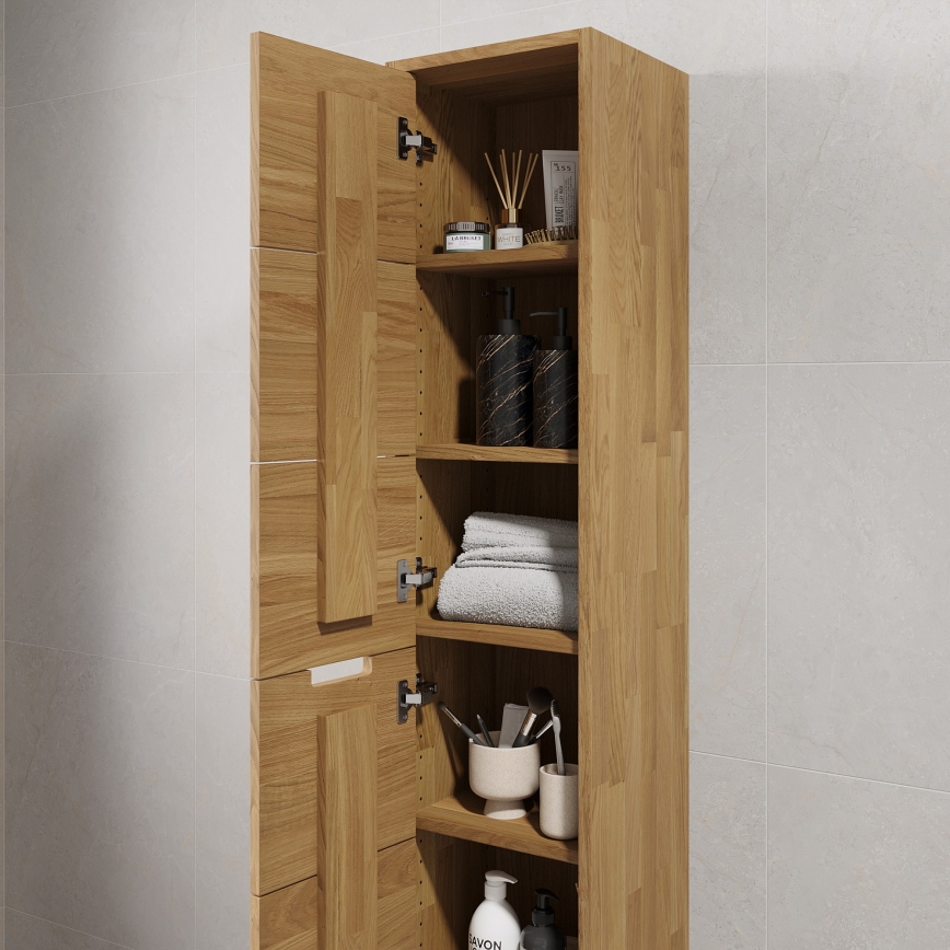 Mobile da bagno GRIBSKOV 175 cm beige/rovere