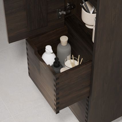 Mobile da bagno GRIBSKOV 175 cm marrone/rovere