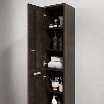 Mobile da bagno GRIBSKOV 175 cm marrone/rovere