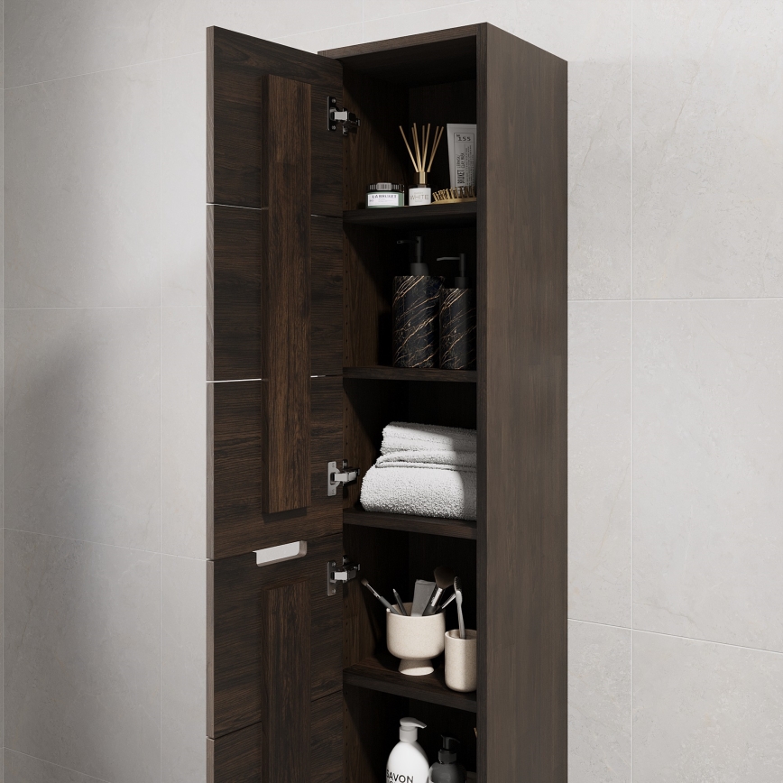 Mobile da bagno GRIBSKOV 175 cm marrone/rovere