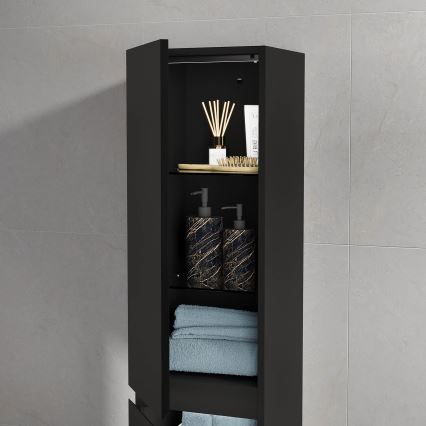 Mobile da bagno HELSINKI 174 cm nero