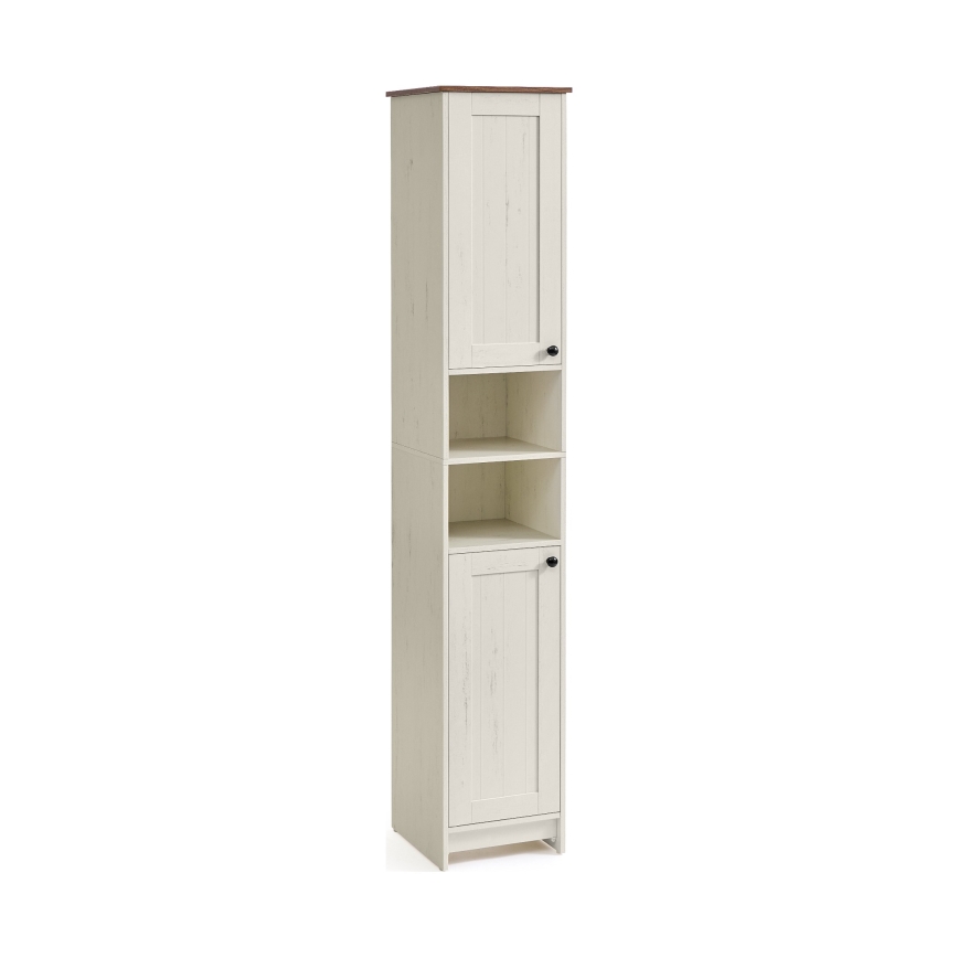 Mobile da bagno LEXI 30x170 cm bianco/marrone