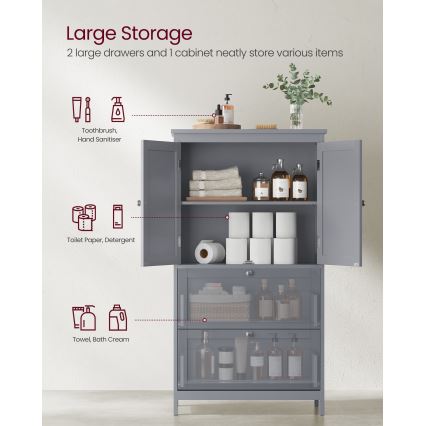Mobile da bagno MOKU 60x30 cm grigio