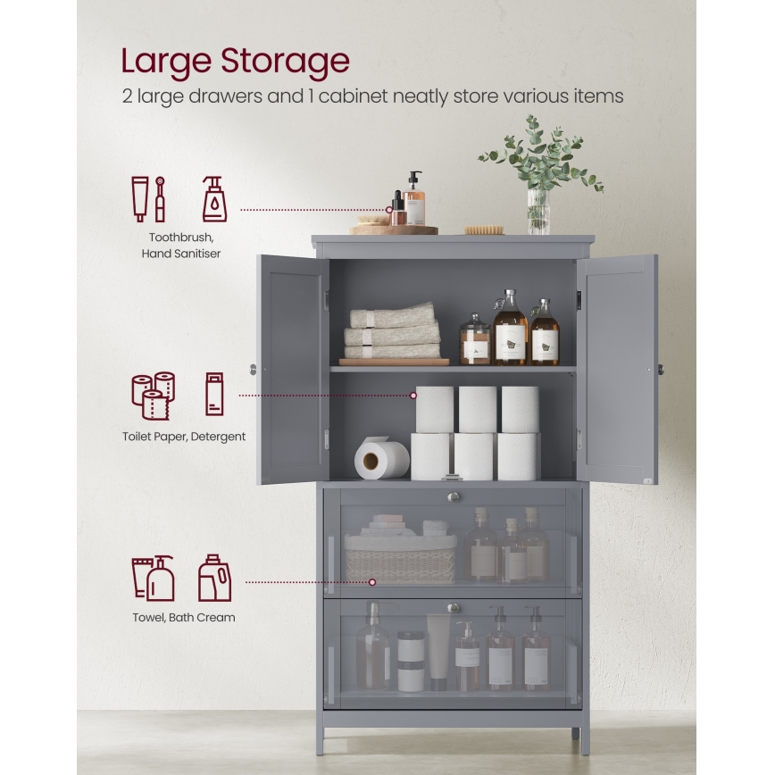 Mobile da bagno MOKU 60x30 cm grigio