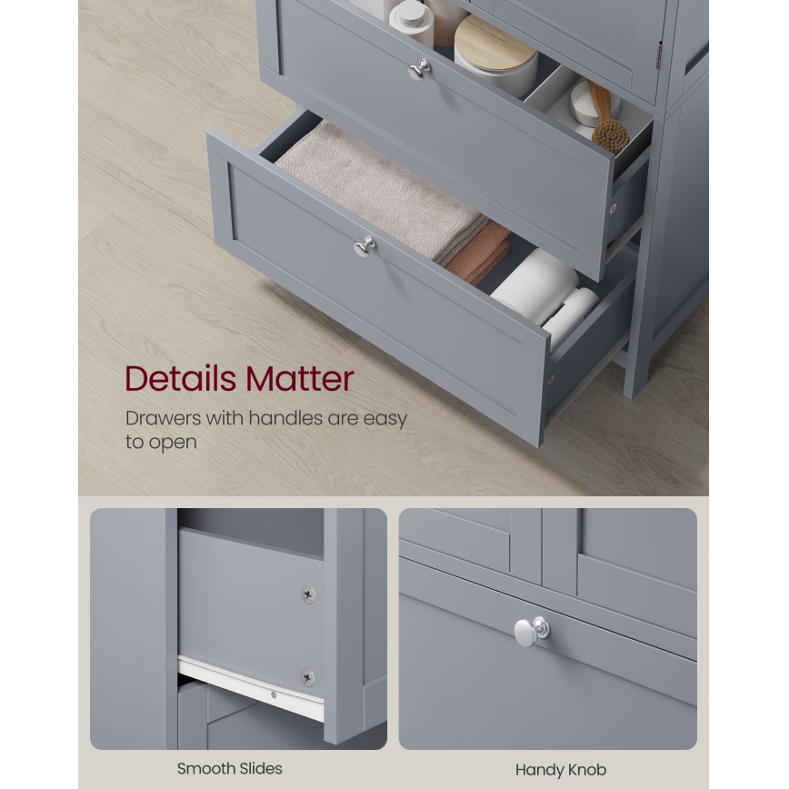 Mobile da bagno MOKU 60x30 cm grigio