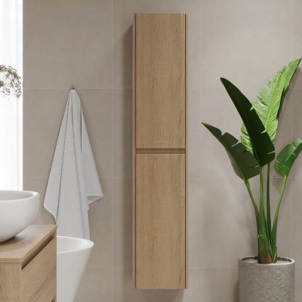 Mobile da bagno TRONDHEIM 174 cm in rovere