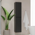 Mobile da bagno TRONDHEIM 174 cm nero
