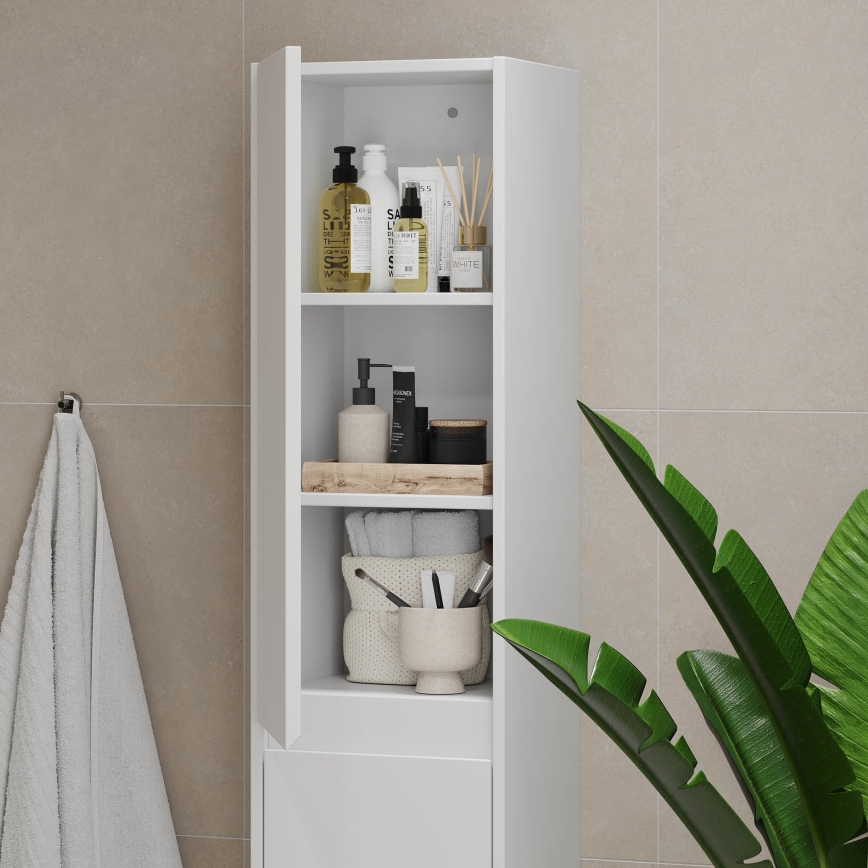 Mobile da bagno TRONDHEIM 35x174x30 cm bianco